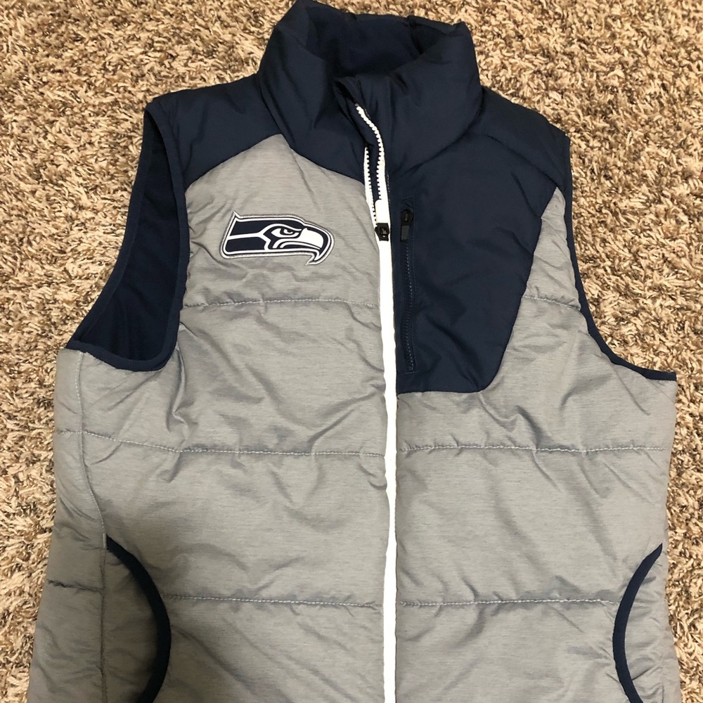 Nike Seattle Seahawks Championship Drive Puff Vest Women's Size XS 748477-063